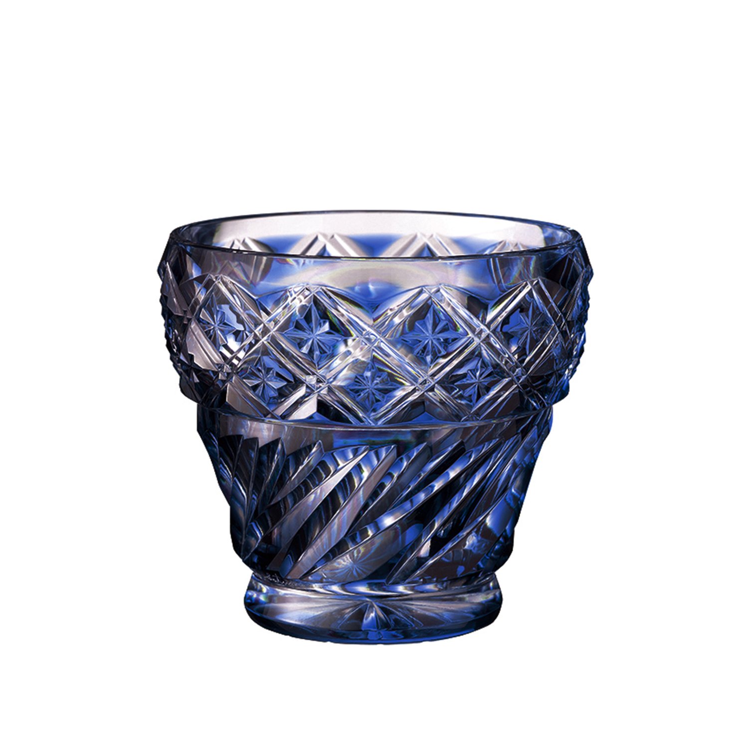薩摩びーどろ 薩摩切子 フリーカップ -藍/瑠璃- | 和雑貨ギフトや伝統